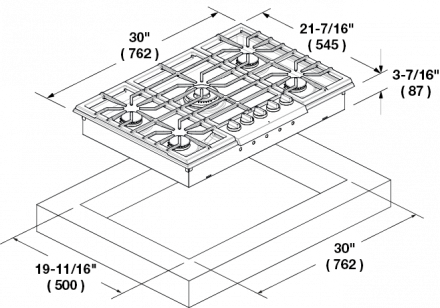 assonometria F4PGK305S2 - F6PGK305S2